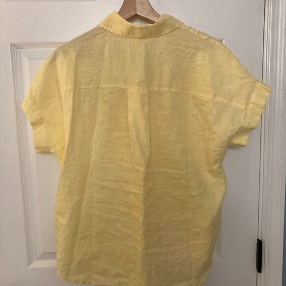Quince European Linen Button-Up Yellow - Picture 5 of 5